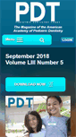 Mobile Screenshot of pediatricdentistrytoday.org